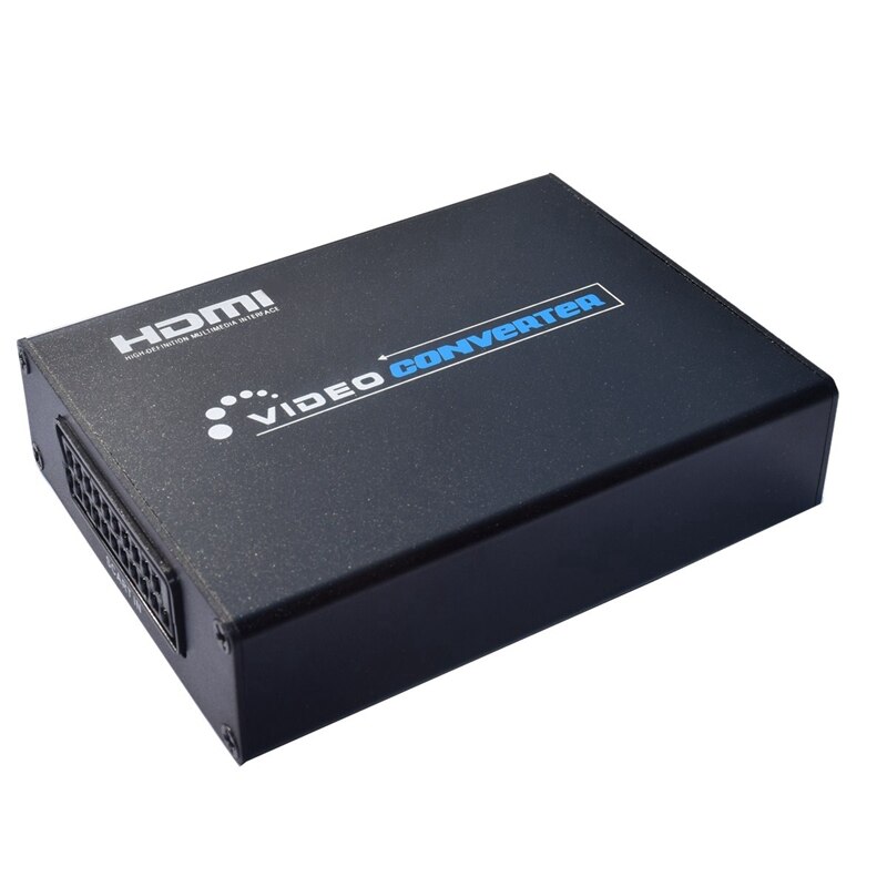 SCART zu HDMI Scaler Kasten o Video Konverter 720P/1080P Schwarz(EU Stecker): Ursprünglich Titel