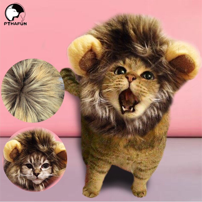 Accessori per copricapo per cuccioli di gatto accessori per parrucca di leone imitazione di animali domestici per gatti e cuccioli per vestire forniture di copricapo interattivi