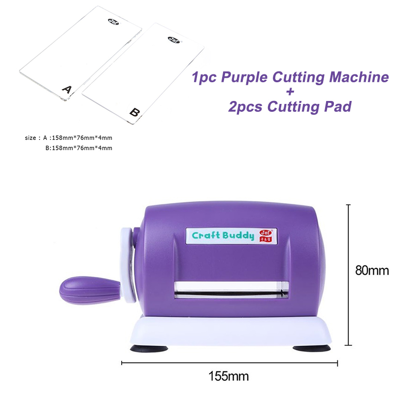 5 Colors Die Cutting Embossing Machine Practical Handcraft Home DIY Scrapbooking Craft Album Die-Cut Tool: Purple