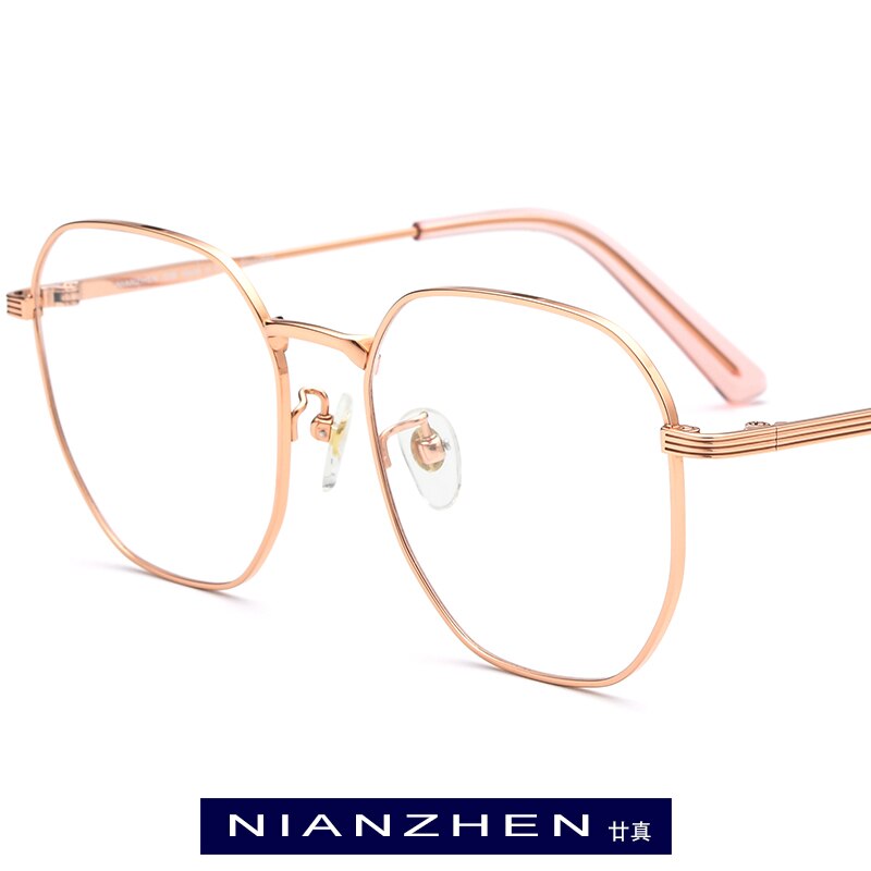 NIANZHEN Pure Titanium Eyeglasses Frame Women Vintage Square Myopia Optical Eye Glasses Men Spectacles Eyewear 1210