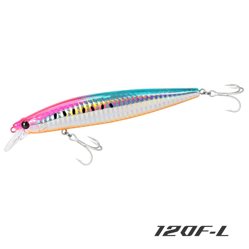 TSURINOYA-señuelo de pesca ultralargo, cebo duro de Pesca de Mar, peso de tungsteno, 120F, 120mm, 19g: 120F-L