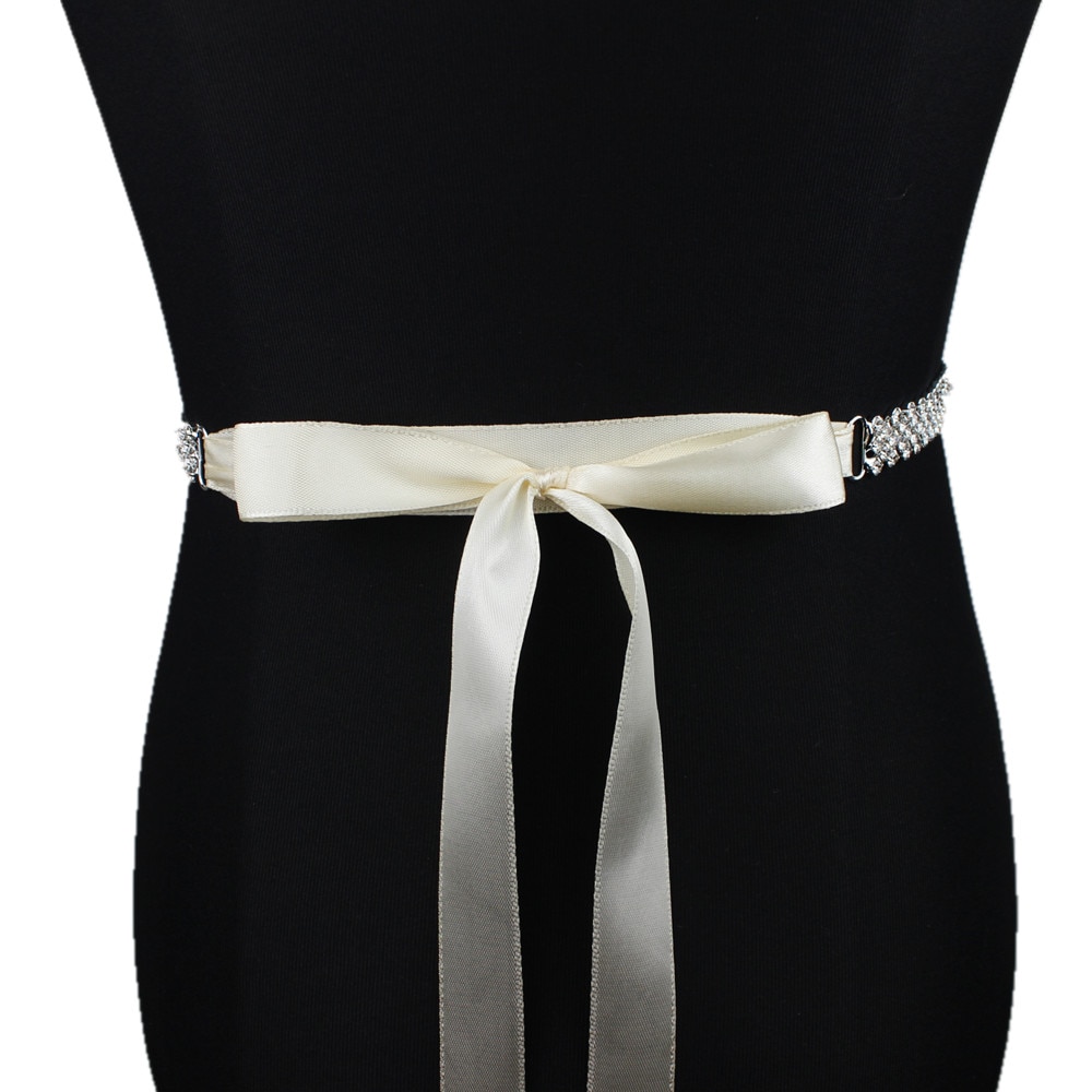Rose Gold Crystal Hoofdband Bruid Bruidsmeisjes Sjerp Bruids Riem Met Strass Trouwjurk Riem