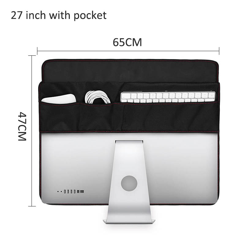 Inner Soft Lining LCD Screen Protector 2 Styles 21/27 Inch Computer Accessories Cloth Portable Black Computer Dust Cover