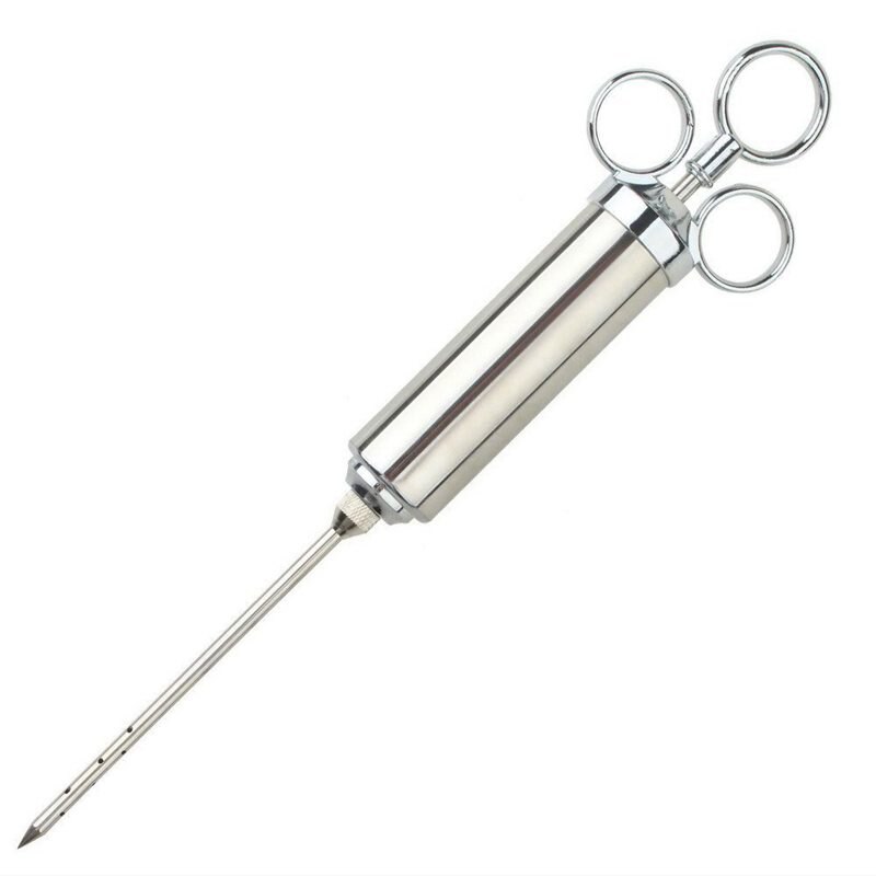 Vlees Injector Spuit Gevogelte Marinade Flavour Rvs Vlees Kruiden Injector Marinade Injector Bbq Kit Met 2 Naalden
