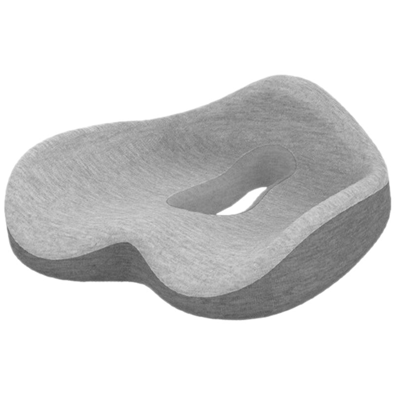 Stoel Kussen Comfort Memory Foam Seat Orthopedisch Kussen Voor Onderrug Stuitje En Ischias Pijn: Light Grey