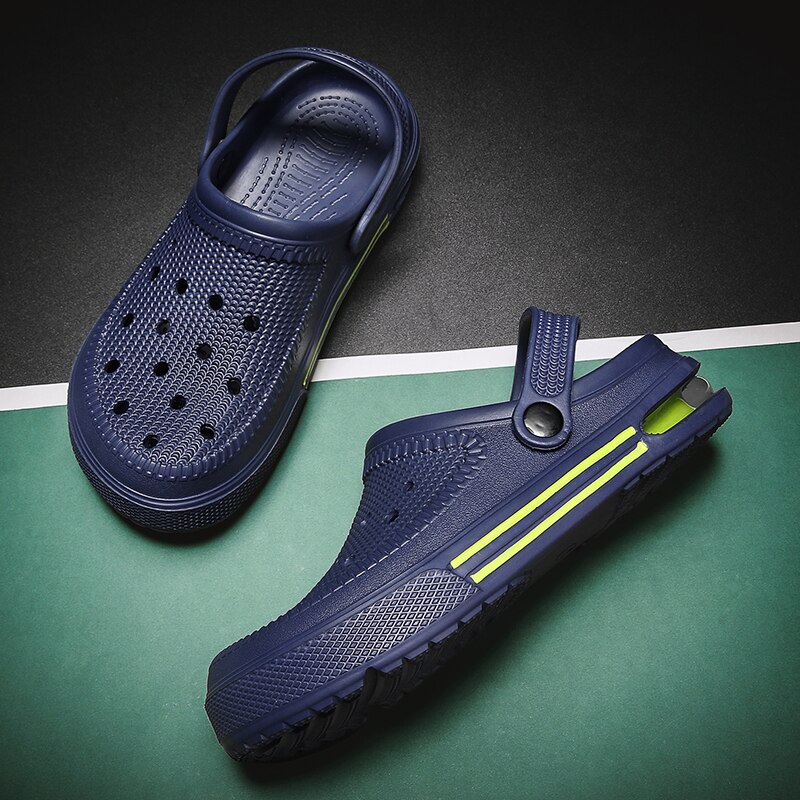Outdoor Mannen Klompen Crocse Heren Zomer Strand Sandalen Crocks Schoenen Eva Unisex Tuin Schoenen Zwart Crocse Adulto Cholas Hombre