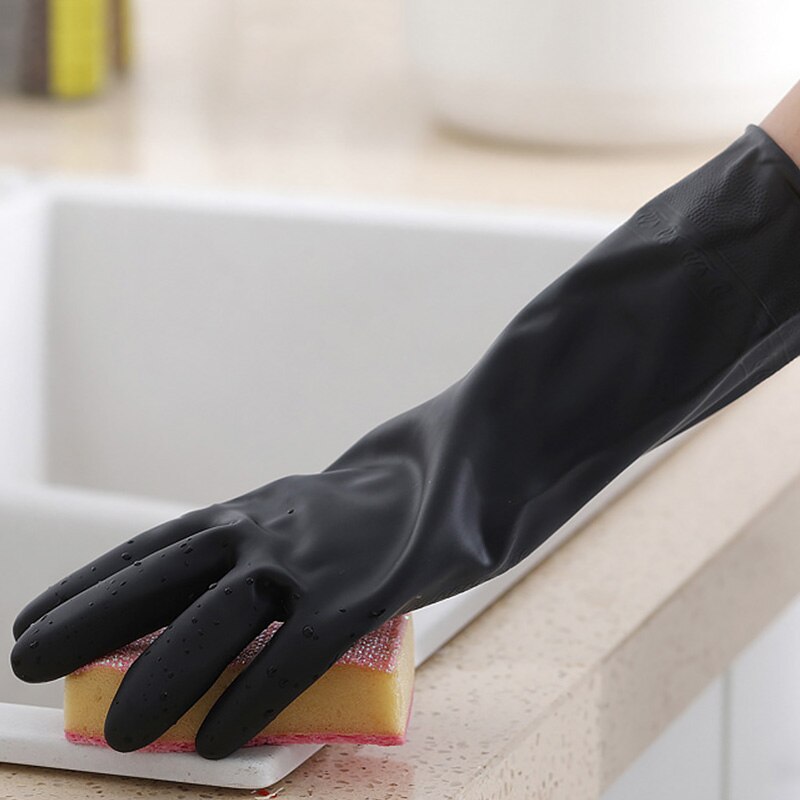 1 Pair Kitchen Washing Dish Cleaning Gloves Durable Latex Rubber Water-proof PVC Gloves Wash Fruit Vegetable Protect Hand