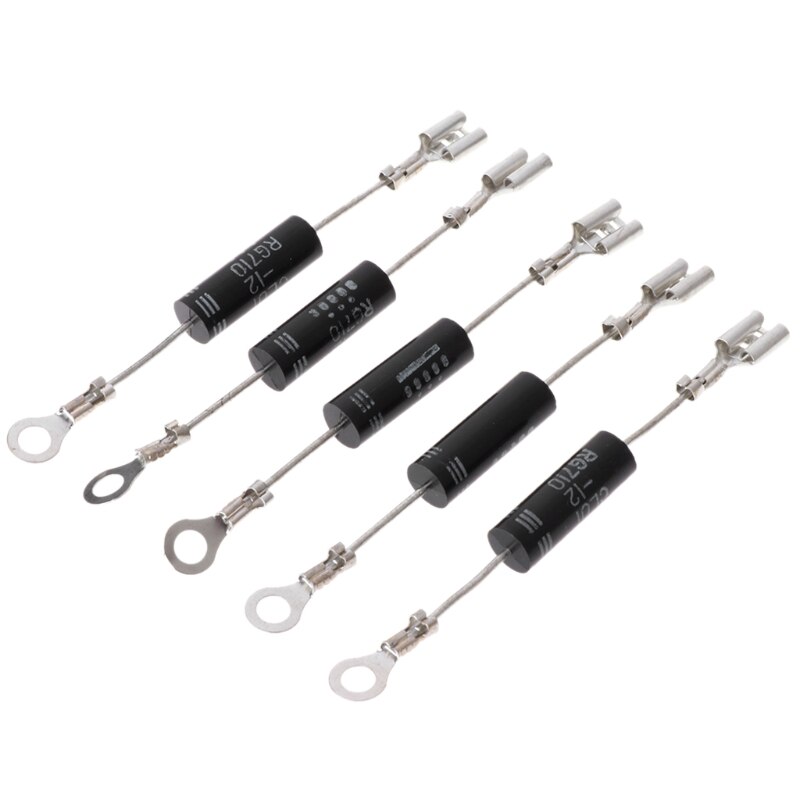 Rectificador de diodo de alto voltaje unidireccional, accesorios de horno microondas, 5 piezas,