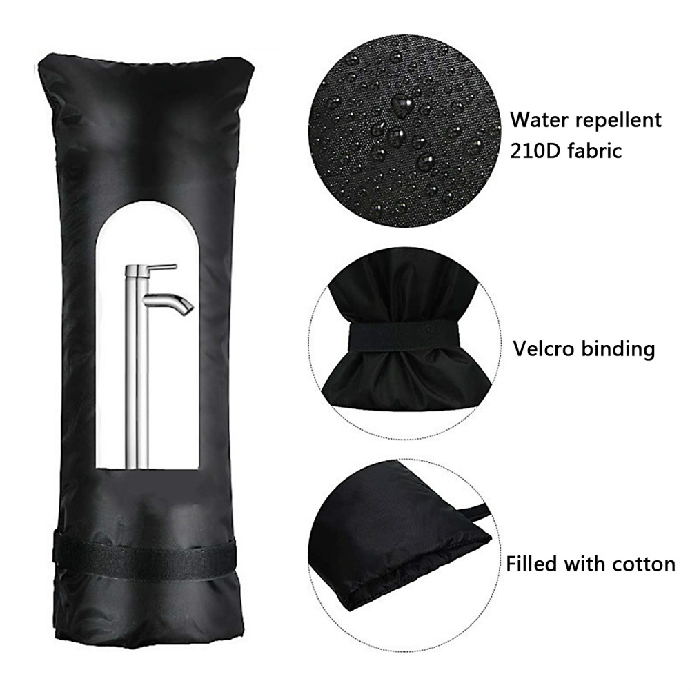 Outdoor Reusable Insulation Pipe Covers For Outside Antifreeze Cover Tap Protector Tool Heat Preservation Winter Double Layer