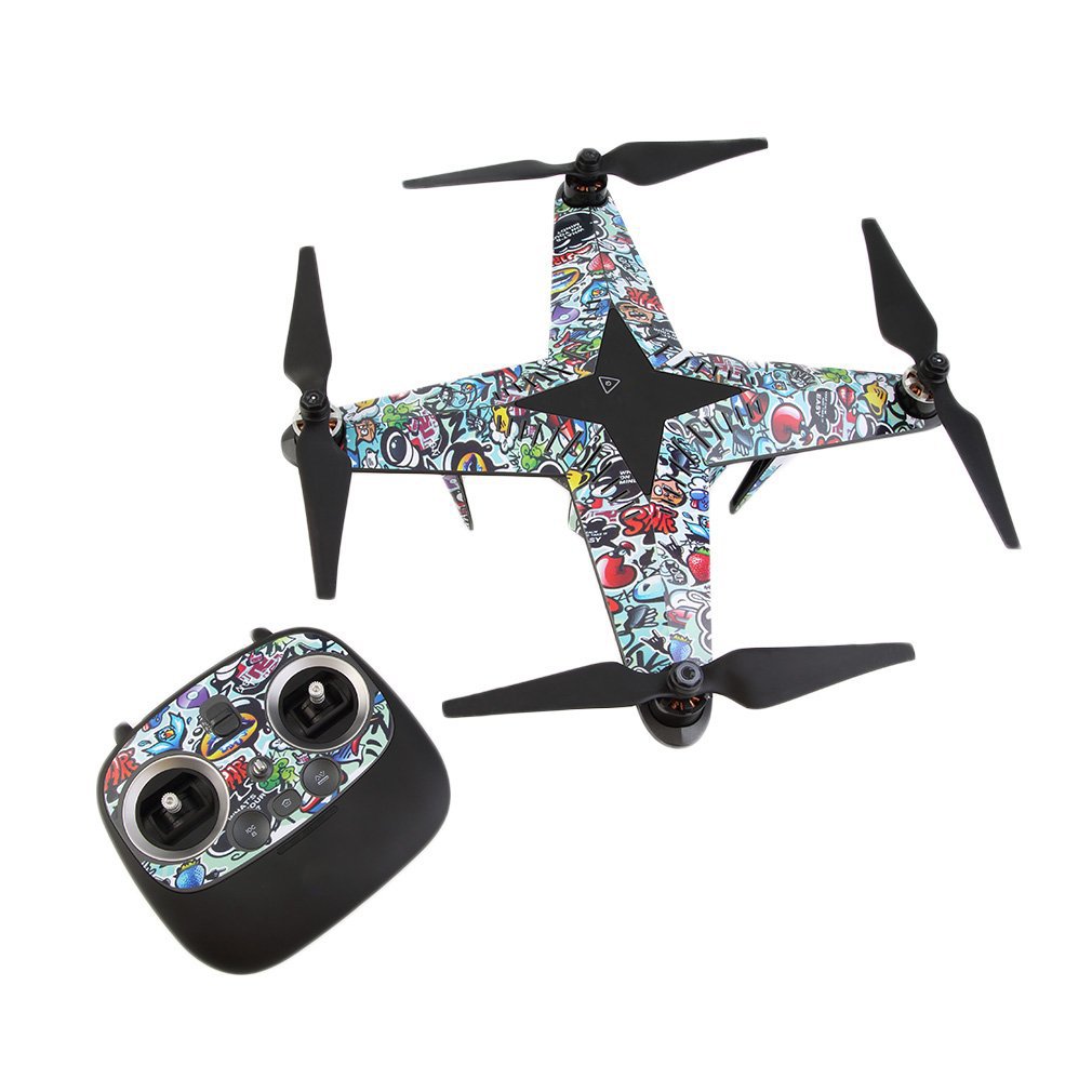 Adesivo decalcomania in PVC graffiti per XIRO Xplorer Copter conchiglia telecomando design squisito durevole splendido