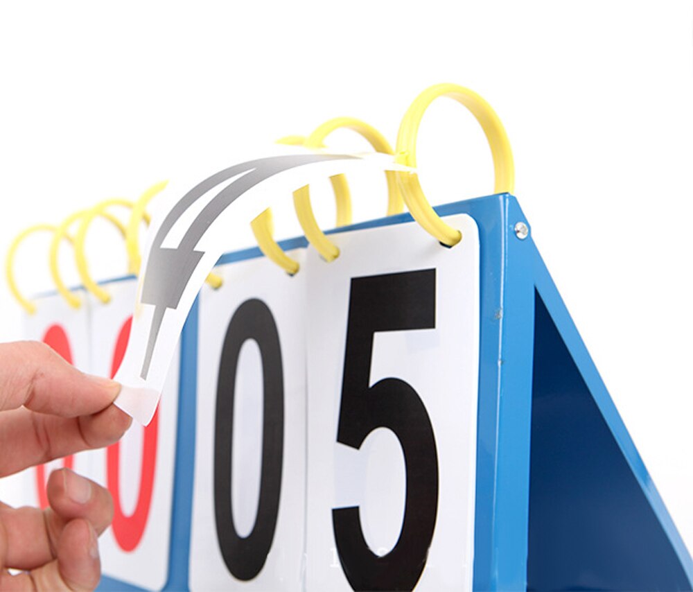 Portable 3/4 Digit Scoreboard - Basketball Tennis Game Score Display - Flip Number Board