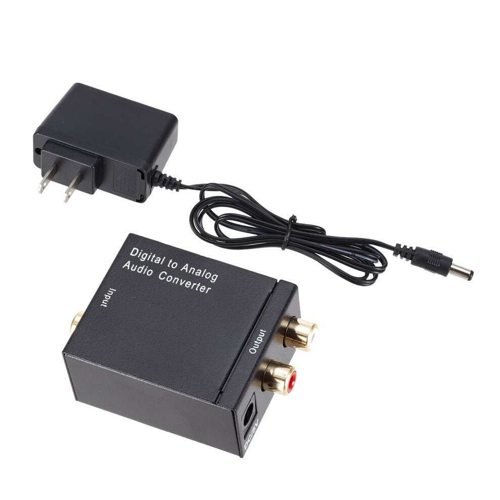 Digitaal Naar Analoog Audio Converter Dac Versterker Box Voor Coaxiale Optische Spdif Signaal Naar Analoog Audio Converter: US Plug