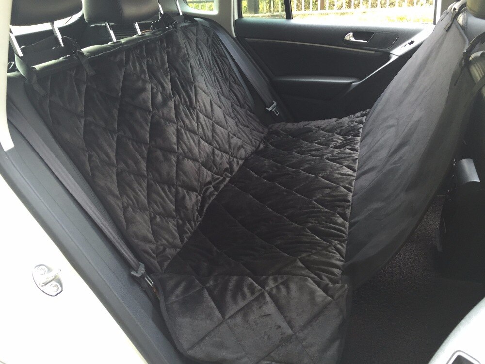 Car Boot Pet Seat Covers Waterproof Short Plush Quilted Fabric Car Interior Travel Accessories Car Seat Covers Mat for Pets Dogs
