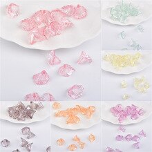 XiYi acrílico Morning glory Beads Fit joyería DIY pendientes fabricación Material artesanía accesorios 18 unids/bolsa