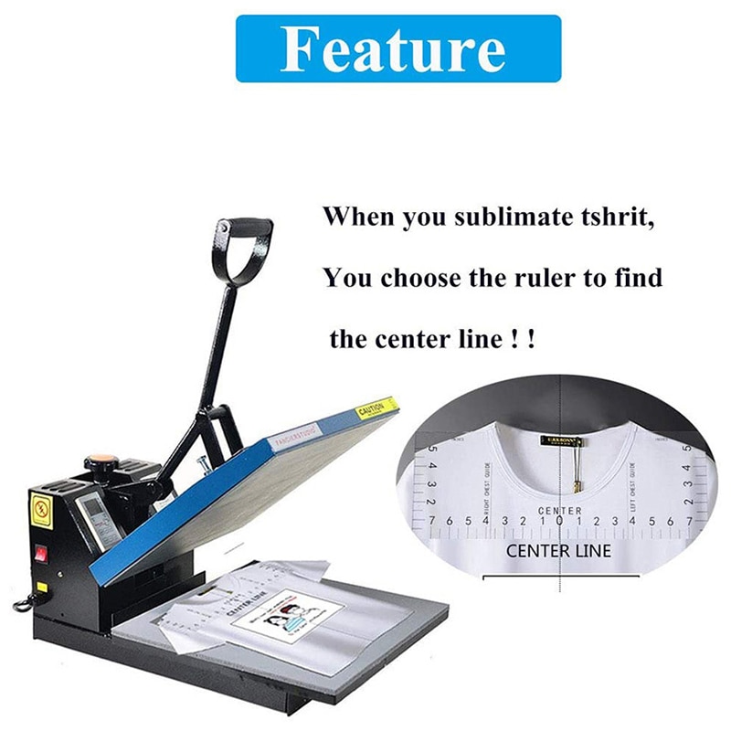 T-Shirt Ruler Guide Vinyl T-Shirt Ruler Guide Sublimation Designs on T-shirt Vinyl Ruler Guide Size Chart T-Shirt Ruler JR Deals