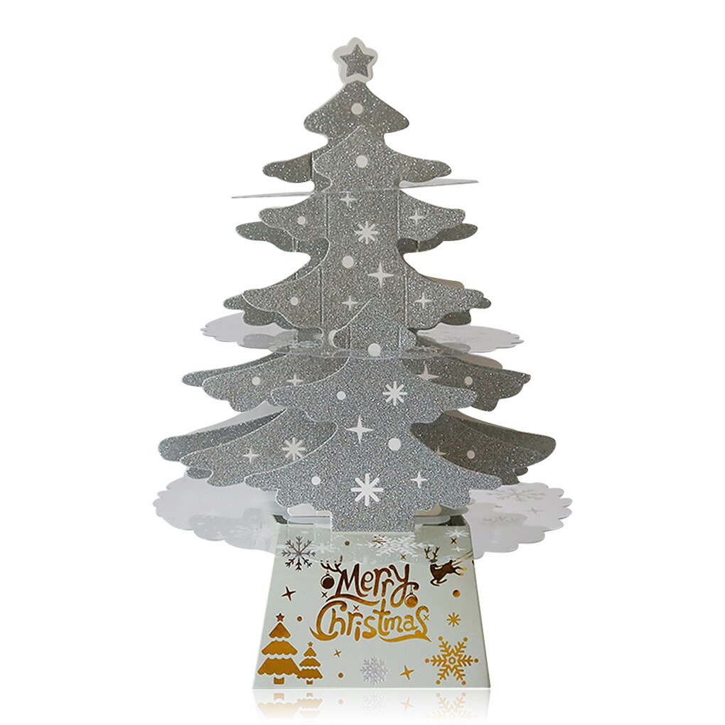Tabletop Christmas Tree Light Artificial Xmas Decortaion Lighting Batter Operated Glow Dining Table Home Ornament Set: C