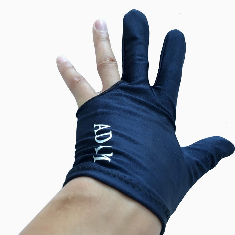 6 uds. Guantes de billar Adam blanco negro rojo piscina tres dedos guantes accesorios de billar de