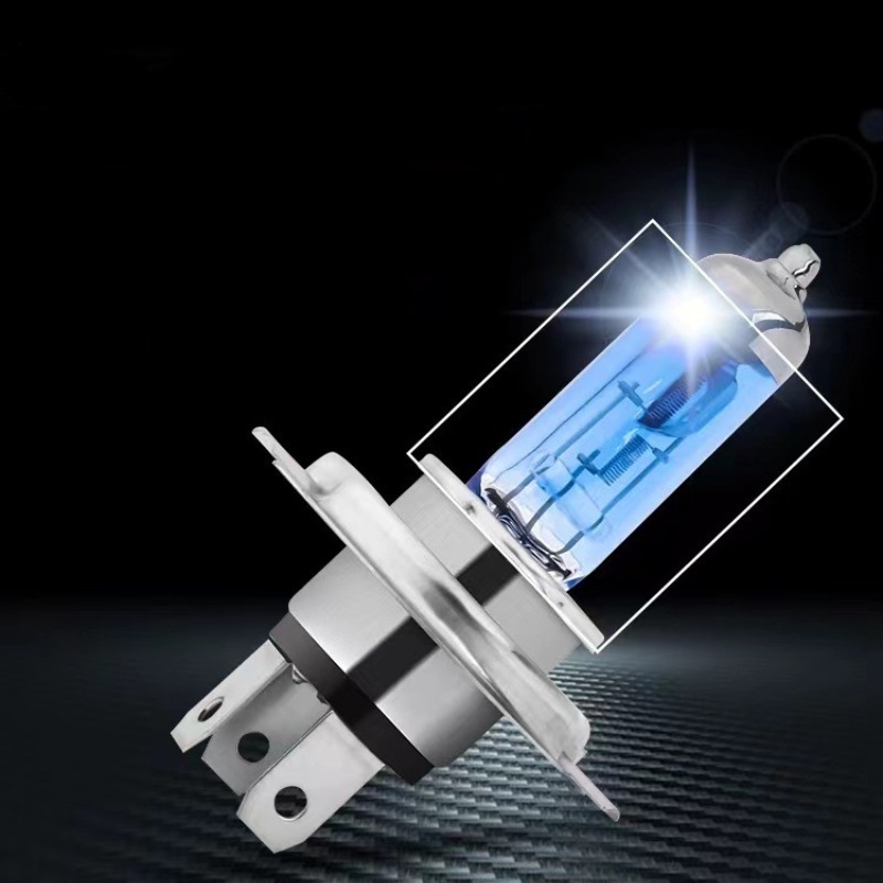 10 Stuks H4 100W 12V Superheldere Witte Mistlampen Halogeenlamp High Power Auto Koplampen Lamp Lichtbron Parking Auto Koplamp