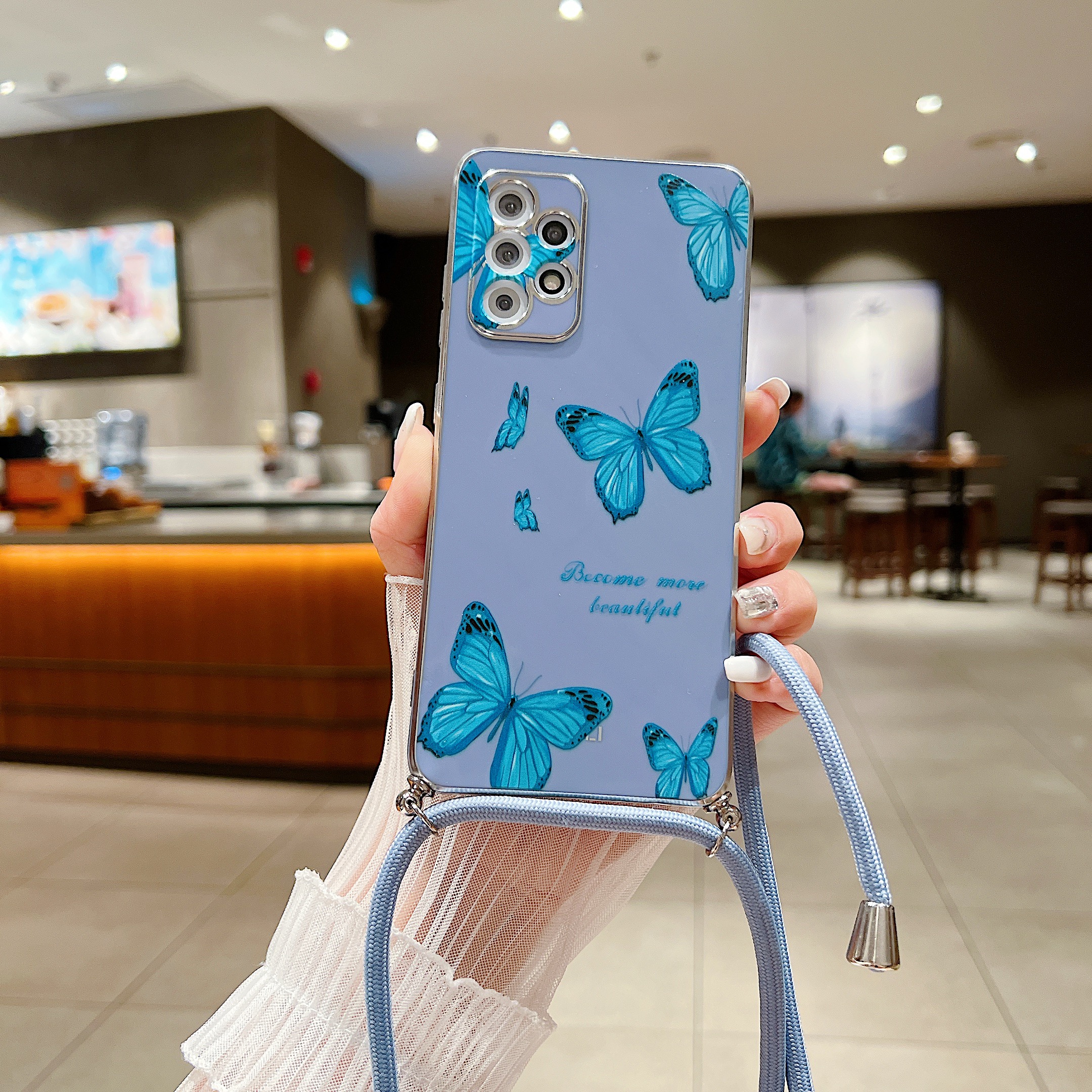 Samsung Galaxy M33 5G Plating Siliconen Telefoonhoes Voor Samsung Galaxy M33 5G Anti-Kras Camera Bescherming Zachte Achterkant: Donkergrijs