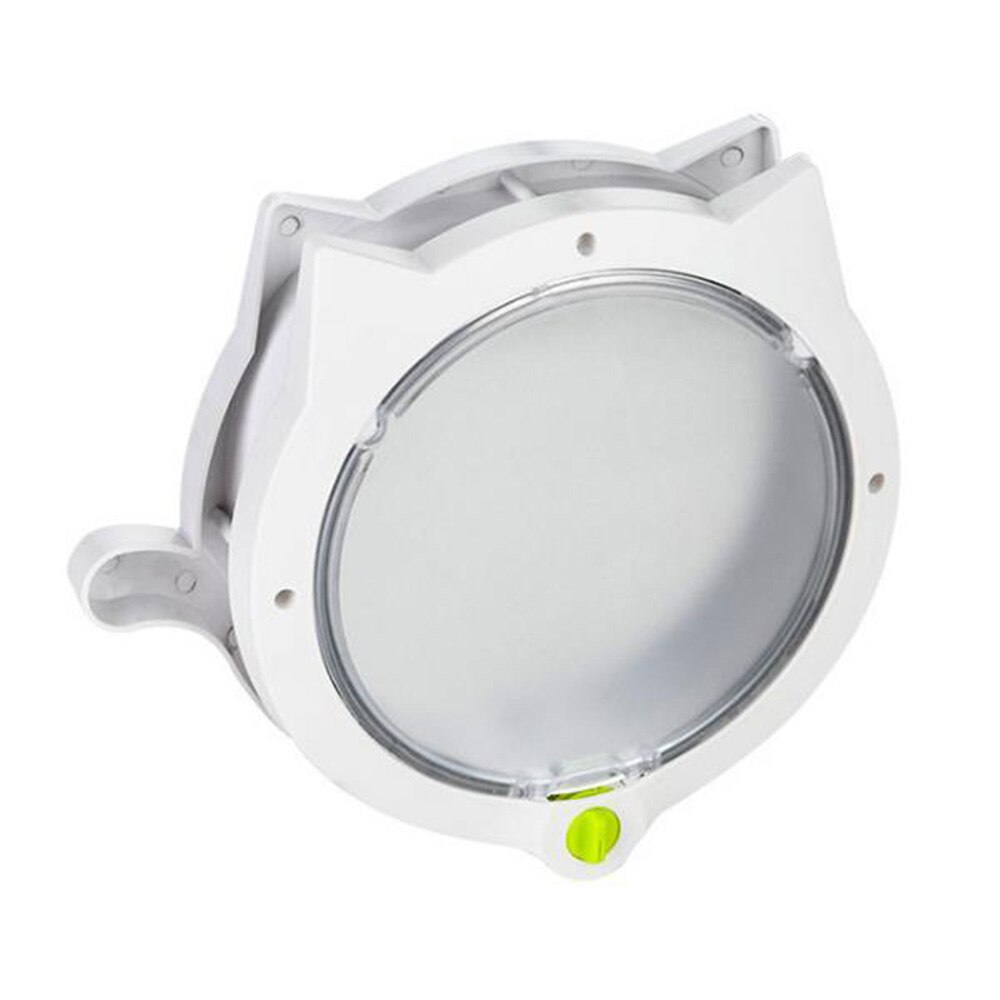 Small Round Cat Kitten Door with 4-way Lock Pet Plastic Window Lockable Safe Dog Puppy Gate Pet Door Pet Supplies for Kitten Dog