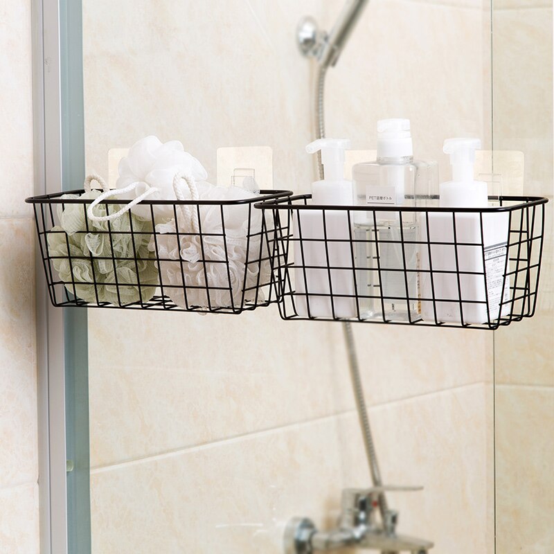 Cesta colgante de rejilla de hierro forjado para decoración de pared, soporte de exhibición para artículos pequeños, colgante para interior, ZP7151642