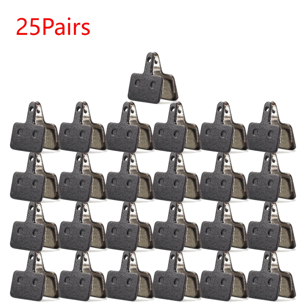 Pastillas de freno de disco para bicicleta de montaña, piezas de resina semimetálicas para SHIMANO M375, M445, M446, 10/15/20/30/40/50 pares: Borgoña