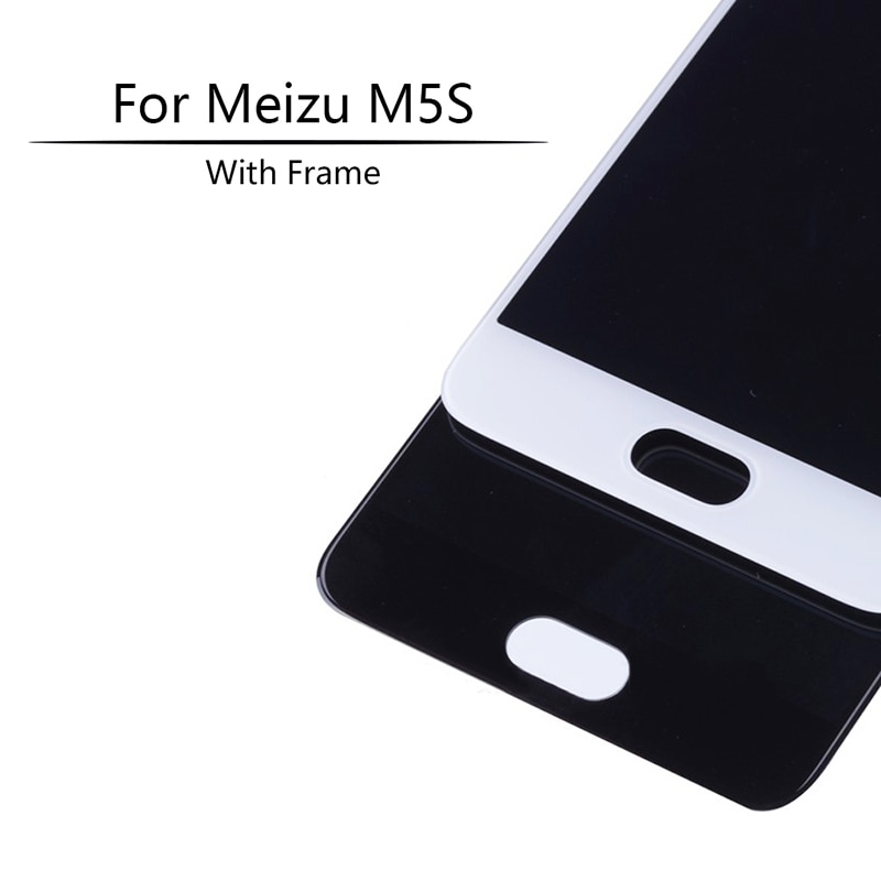 Pantalla LCD con marco para MEIZU M5S, M612H, M612M, 5,2 ", herramientas gratuitas de Digitalizador de pantalla táctil, 5S