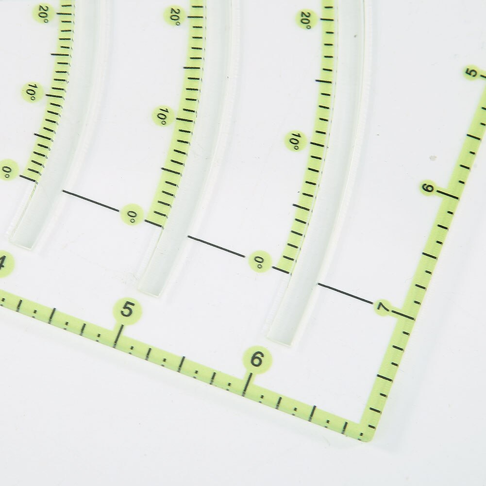 1Pc Acrylic Drawing Ruler DIY Manual Measure Ruler Sewing Measuring Patchwork Yardstick Rulers School Supplies Template