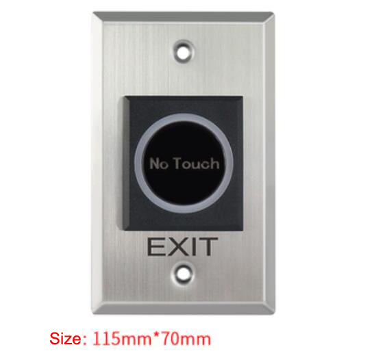 Door Exit Push Button Release Switch Opener For Door Access Control System Entry Open door no touch: WHITE