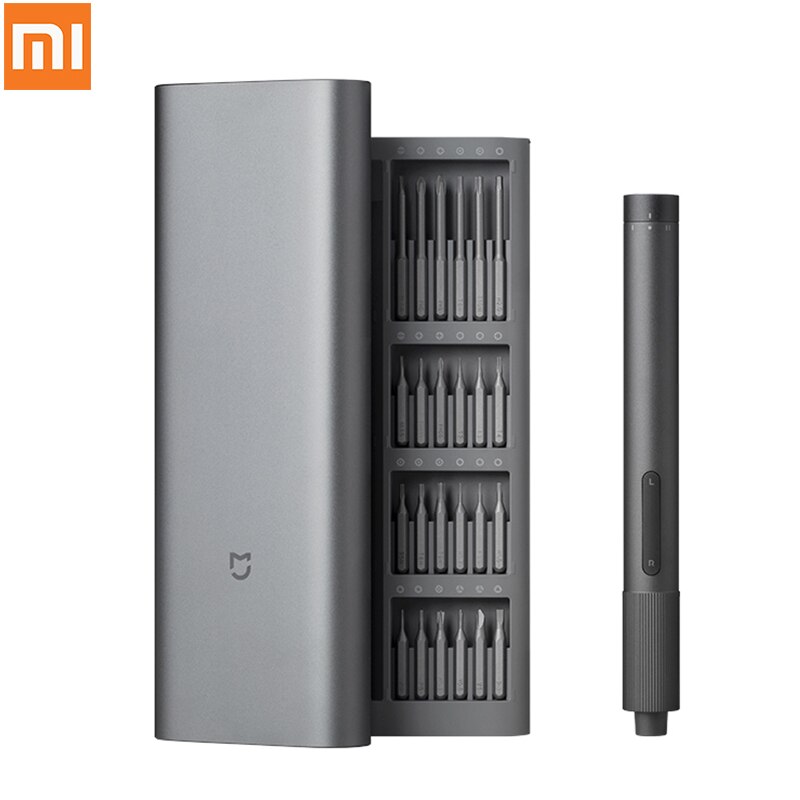 Xiaomi Norma Mijia Cacciavite Elettrico kit di 24 impostato di Cacciaviti di Precisione S2 Testa 2 Ingranaggio Controllo di Coppia con Magnetico Caso di Alluminio