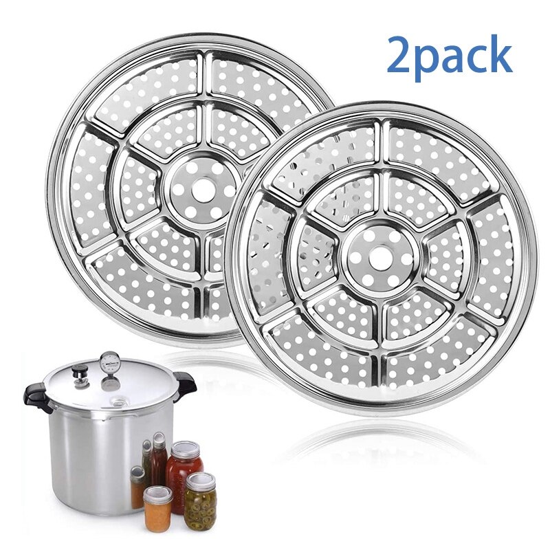 2Pcs Stainless Steel Pressure Cooker Canner Rack Steamer Rack for Canning ,for Presto &All-American Pressure Cooker: Default Title