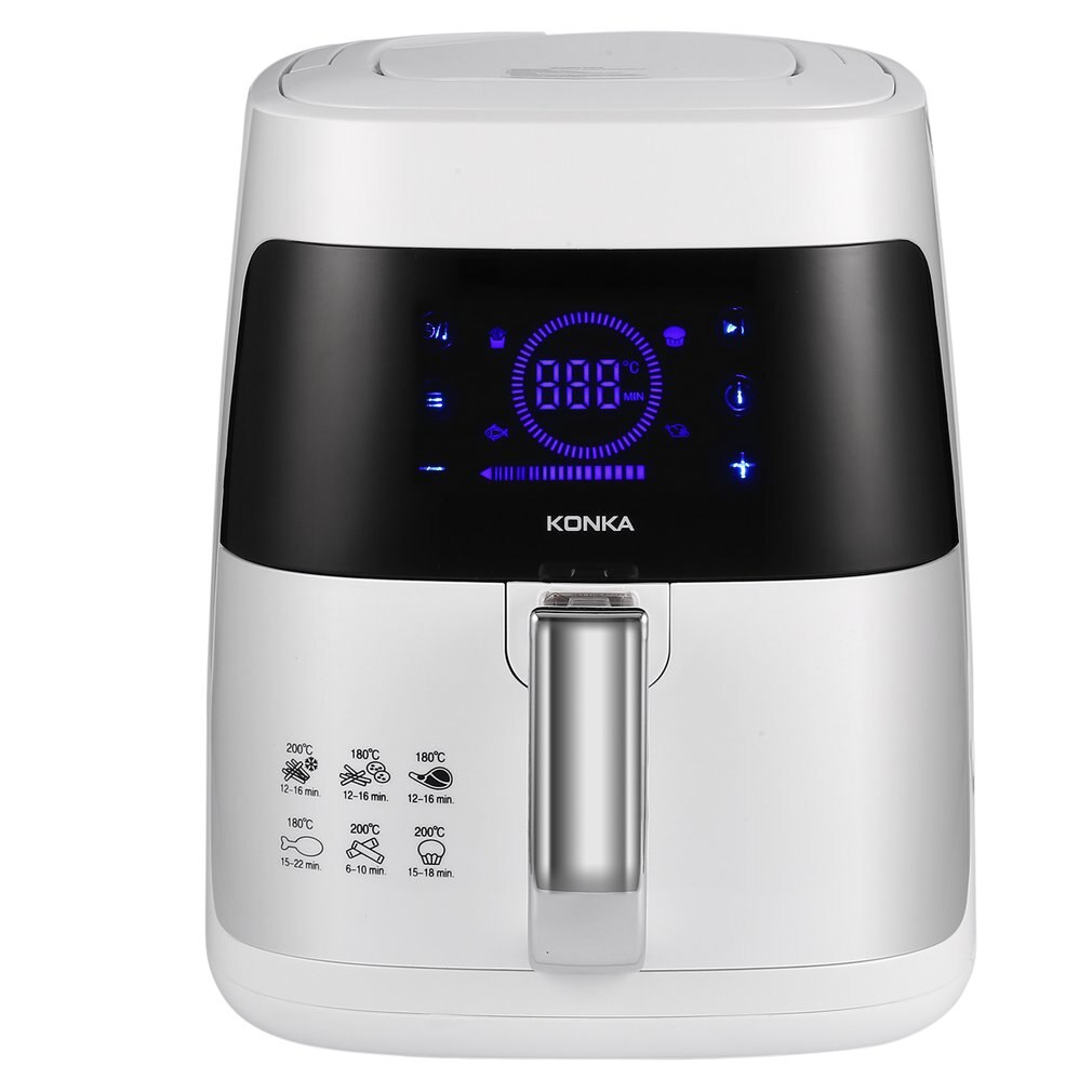 KONKA-freidora de aire eléctrica sin humo, máquina de patatas fritas antiadherente, Control inteligente, KGKZ-2501, 110V, 2.5L