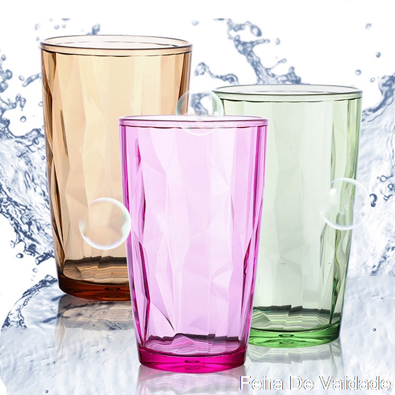 Unzerbrechlich Trinkgläser Wasser Glas Saft Gläser Für Trinken Tee 210-500 Ml transparent Küche Esszimmer Bar Getränk