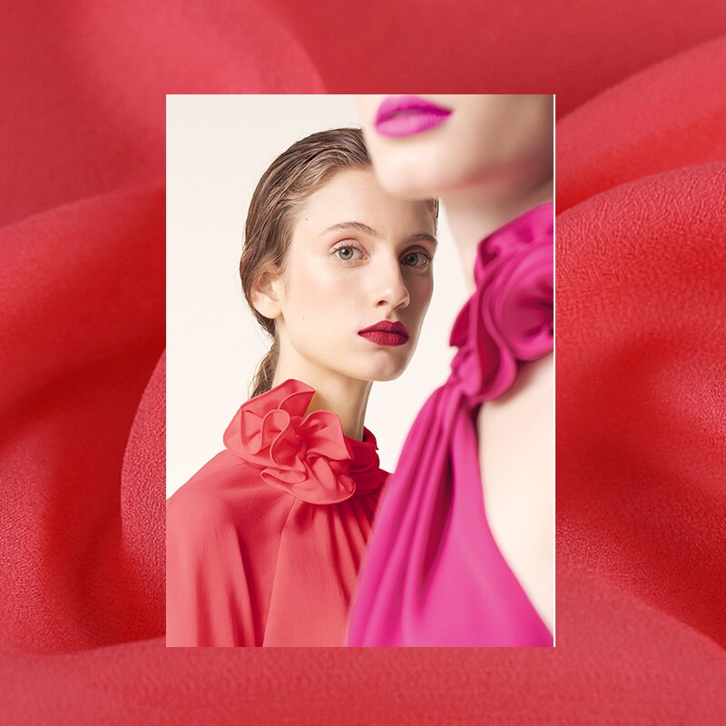 Limited georgette silk fabric for dress tissu au metre telas por metros tecido tela shabby chic DIY