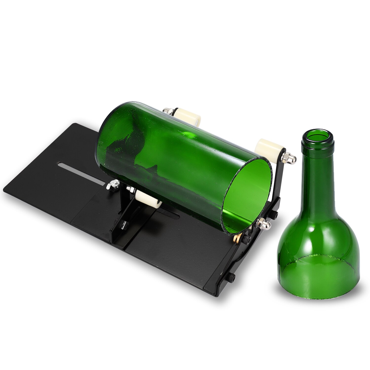 Haushalts Einstellbare Größen DIY Glas Flasche Cutter 3 Räder/5 Räder Metall Glassbottle für basteln Wein Flaschen: 5 Räder