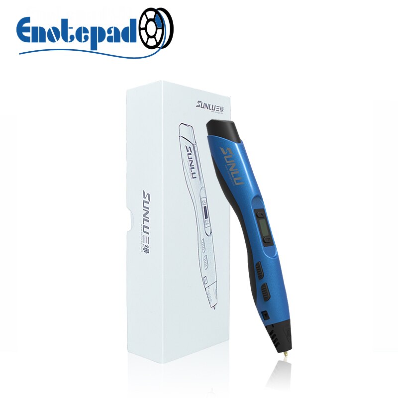 Enotepad-Galaxy SL-300A 3Dprinting Pen Ondersteuning 1.75Mm Pla/Pcl Filament Diy Tekening Potlood 1-8 digitale Geëxtrudeerd Support5V 2A: SL-300A-blue