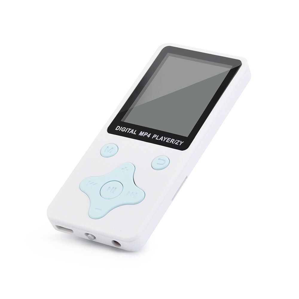 Ultra-dunne 1.8-inch TFT Display MP3/MP4 Lossless Geluid Muziekspeler FM Recorder Matte Materiaal Body breekpunt Afspelen Speler: white
