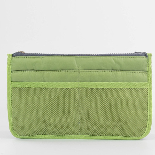 MOGULVXING Inserto Dell'organizzatore del Sacchetto Cosmetico di Trucco Delle Donne di Nylon di Viaggio Tote Della Borsa Della Borsa Grande fodera Della Signora sacchetto di Tote di Stoccaggio Borse: Green