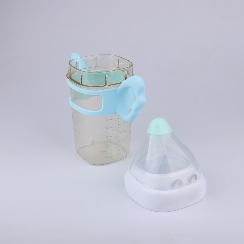 ins Singapore hegen baby bottle with silicone handle 150ml and 240ml safe and harmless ppsu square feeding bottle