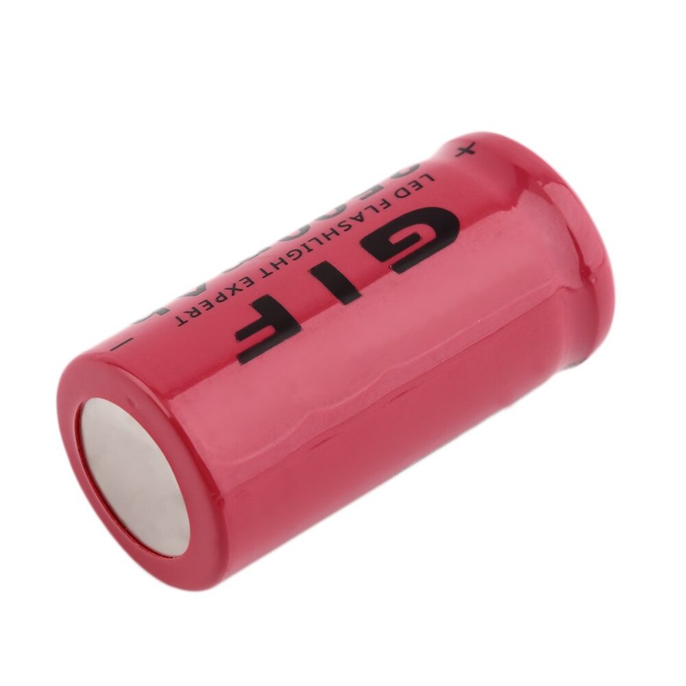 Rechargeable Batteries Torch Flashlight Rechargeable GIF Li-Po Lithium 16340 Battery 2500mAh 3.7V Li-ion Cell Bateria