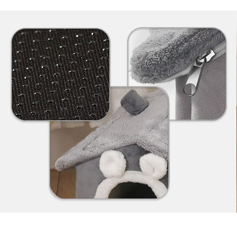 Składany psia buda legowisko dla psa mata miękki namiot dla kota dla małych średnich psów koty zimowe ciepłe chihuahua Miś Kot gniazdo artykuły dla zwierząt