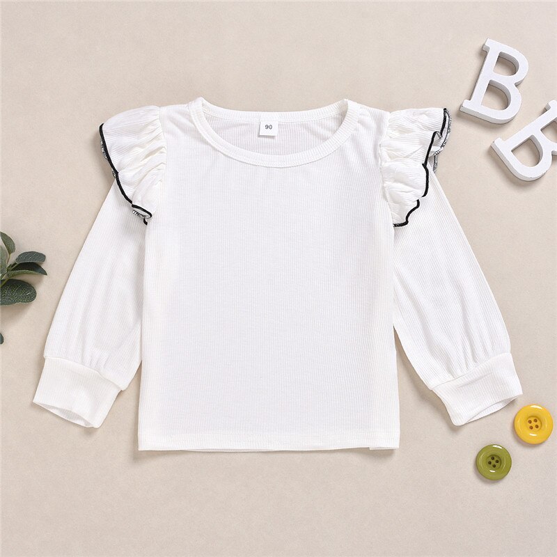 Children’s Shirt Autumn Casual Cotton Shirt 2-8 Years Girls Long Sleeve Tops Baby Shirt Children's Clothes Poleras футболка