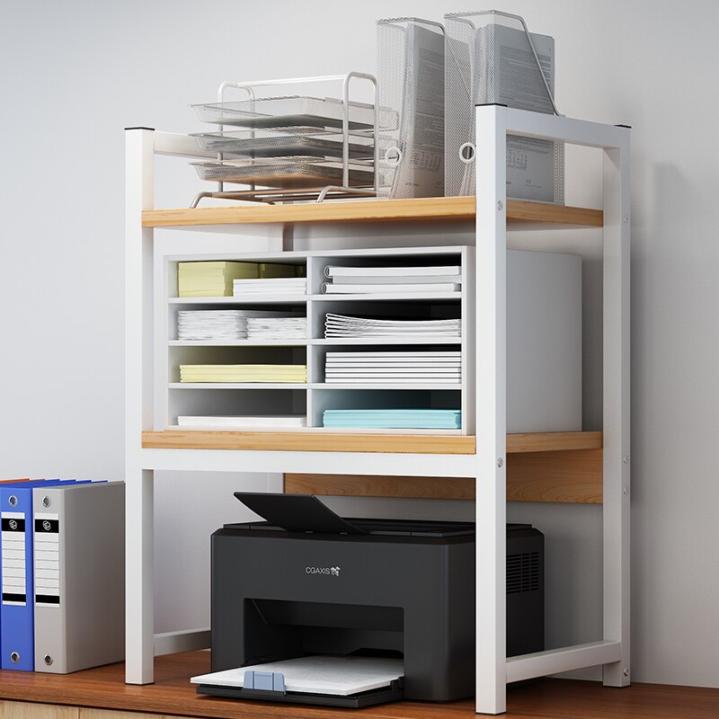Support de bureau pour imprimante, meuble à Double pont, pour recevoir des documents, copieur, meuble de rangement multifonctionnel, Simple