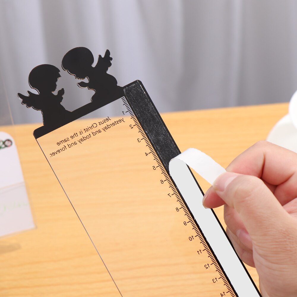 Acrylic Monitor Message Memo Board for Sticky Note Transparent Name Card Phone Holder Desktop Plastic Holder Stationery