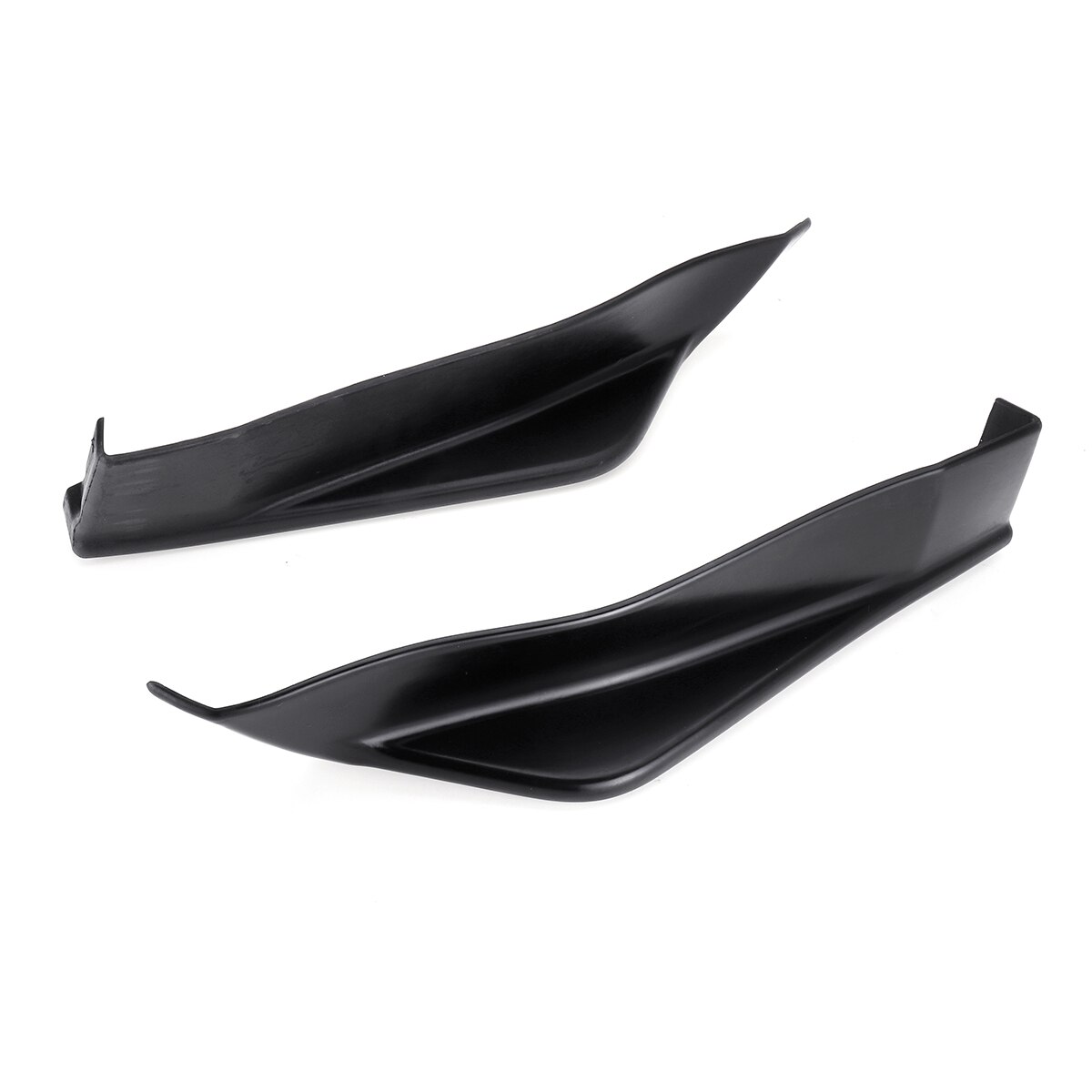 2PCS Car Rear Bumper Splitter Lip Diffuser Spoiler Cover Trim Add-On For Aero Side Aprons For Subaru BRZ Sti TS Style 013