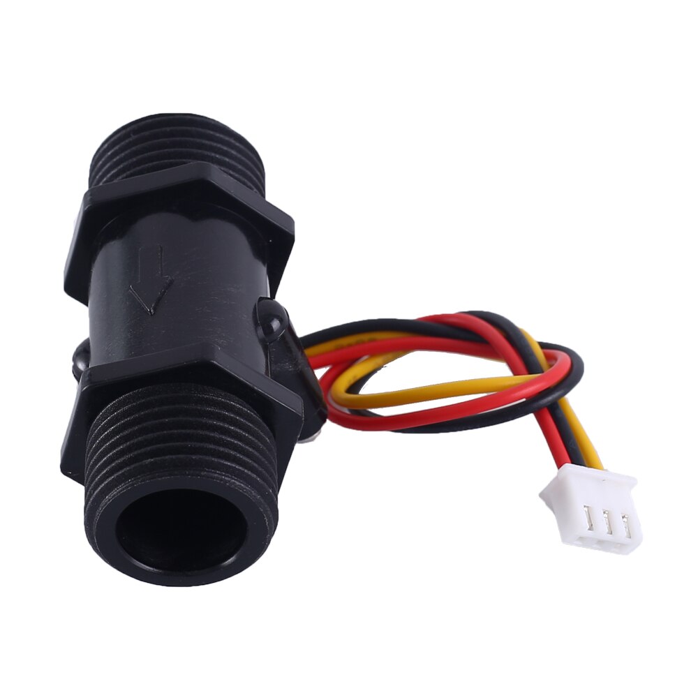 DN15 DC 5V 12V 1/2 zoll G1/2 Schwarz Wasser fließen Halle Sensor Schalter Durchflussmesser halle Sensor Zähler 1,75 MPa 30L/min