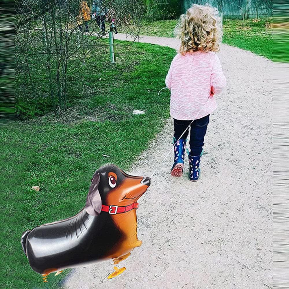 6 stuks wandelende dierenballonnen, hondenballonnen, puppyballonnen, opblaasbare ballonnen, verjaardagsfeestartikelen, ballondecoratie met dierenthema voor een verjaardagsfeest.