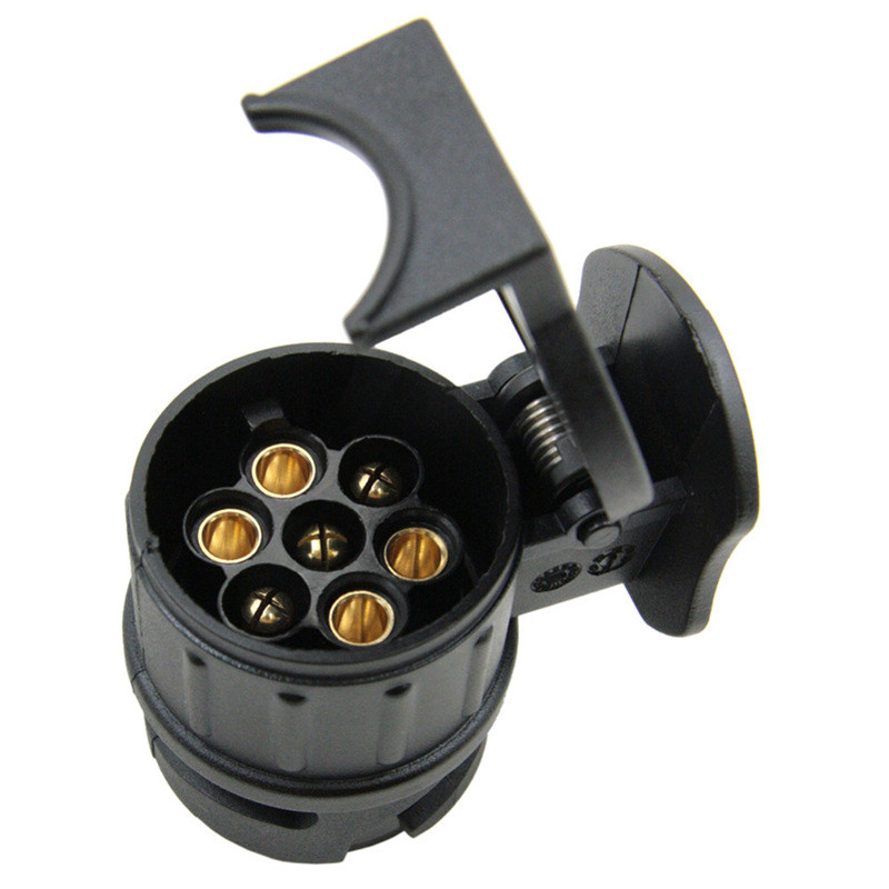 1 stk 12v 13 pin plug  to 7 polet stik trailer adapter trailer truck konnektorstik socket 13 to 7 ben trækkende adapter