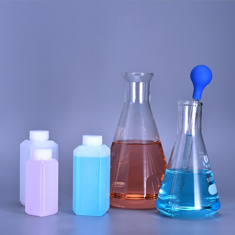 4PCS of Good 250ml Square Plastic Bottle Good Sealing Portable Refillable Bottles for liquid reagent cosmetic