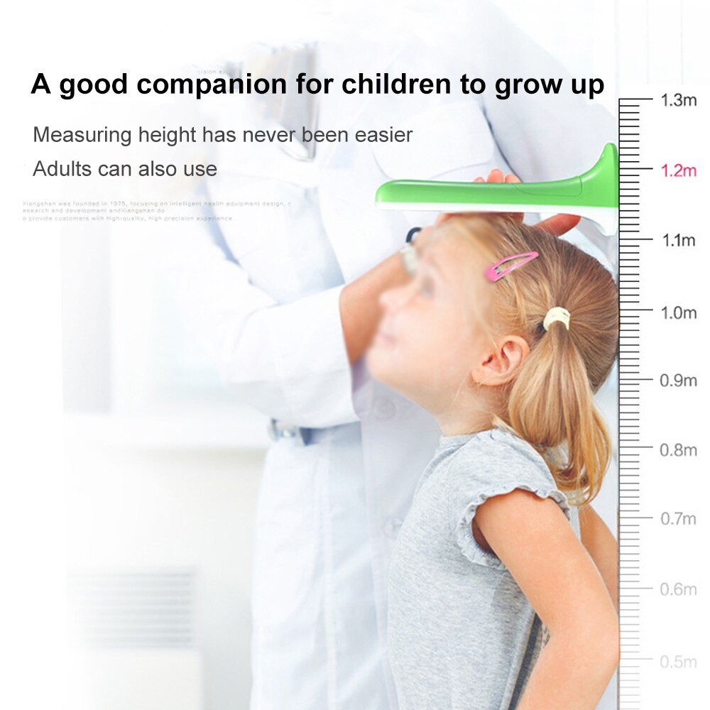 Digitale Hoogte Meten Heerser Ultrasone Kind Groei Antropometrische Heerser Groen Huishouden Familie Meten Hoogtemeter